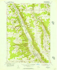 Holland New York Historical topographic map, 1:24000 scale, 7.5 X 7.5 Minute, Year 1955