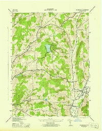 Holmesville New York Historical topographic map, 1:31680 scale, 7.5 X 7.5 Minute, Year 1945