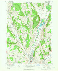 Homer New York Historical topographic map, 1:24000 scale, 7.5 X 7.5 Minute, Year 1955