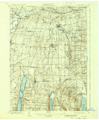 Honeoye New York Historical topographic map, 1:62500 scale, 15 X 15 Minute, Year 1904