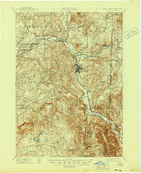 Hoosick New York Historical topographic map, 1:62500 scale, 15 X 15 Minute, Year 1897