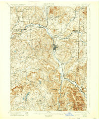 Hoosick New York Historical topographic map, 1:62500 scale, 15 X 15 Minute, Year 1897
