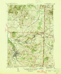 Hoosick Falls New York Historical topographic map, 1:31680 scale, 7.5 X 7.5 Minute, Year 1946