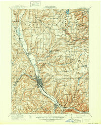 Hornell New York Historical topographic map, 1:62500 scale, 15 X 15 Minute, Year 1918