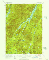 Indian Lake New York Historical topographic map, 1:62500 scale, 15 X 15 Minute, Year 1954