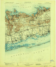 Islip New York Historical topographic map, 1:125000 scale, 30 X 30 Minute, Year 1904
