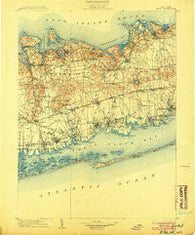 Islip New York Historical topographic map, 1:125000 scale, 30 X 30 Minute, Year 1904
