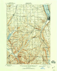 Ithaca New York Historical topographic map, 1:62500 scale, 15 X 15 Minute, Year 1893