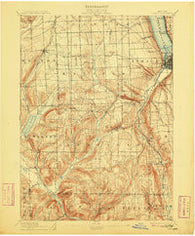 Ithaca New York Historical topographic map, 1:62500 scale, 15 X 15 Minute, Year 1895