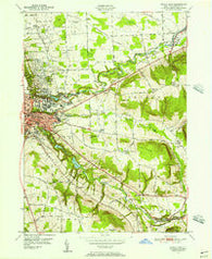 Ithaca East New York Historical topographic map, 1:24000 scale, 7.5 X 7.5 Minute, Year 1949