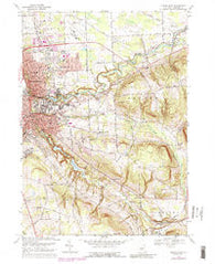 Ithaca East New York Historical topographic map, 1:24000 scale, 7.5 X 7.5 Minute, Year 1969