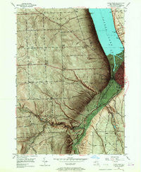 Ithaca West New York Historical topographic map, 1:24000 scale, 7.5 X 7.5 Minute, Year 1949