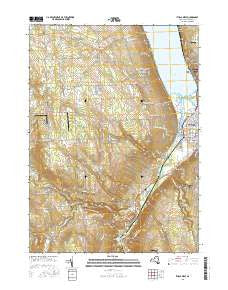 Ithaca West New York Current topographic map, 1:24000 scale, 7.5 X 7.5 Minute, Year 2016