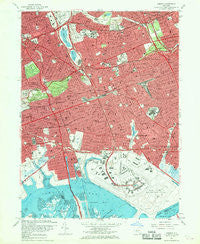 Jamaica New York Historical topographic map, 1:24000 scale, 7.5 X 7.5 Minute, Year 1966