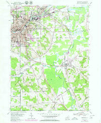 Jamestown New York Historical topographic map, 1:24000 scale, 7.5 X 7.5 Minute, Year 1954
