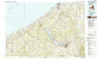 Jamestown New York Historical topographic map, 1:100000 scale, 30 X 60 Minute, Year 1986