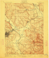 Jamestown New York Historical topographic map, 1:62500 scale, 15 X 15 Minute, Year 1905