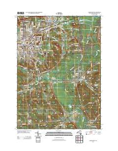 Jamestown New York Historical topographic map, 1:24000 scale, 7.5 X 7.5 Minute, Year 2013