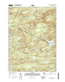 Jerseyfield Lake New York Current topographic map, 1:24000 scale, 7.5 X 7.5 Minute, Year 2016
