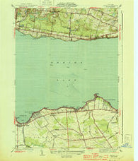 Jewell New York Historical topographic map, 1:31680 scale, 7.5 X 7.5 Minute, Year 1944