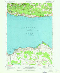 Jewell New York Historical topographic map, 1:24000 scale, 7.5 X 7.5 Minute, Year 1957