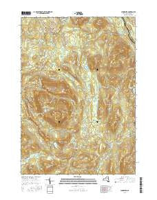 Johnsburg New York Current topographic map, 1:24000 scale, 7.5 X 7.5 Minute, Year 2016