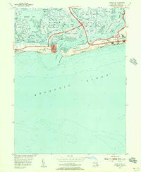 Jones Inlet New York Historical topographic map, 1:24000 scale, 7.5 X 7.5 Minute, Year 1954