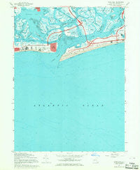 Jones Inlet New York Historical topographic map, 1:24000 scale, 7.5 X 7.5 Minute, Year 1967