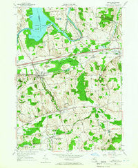 Jordan New York Historical topographic map, 1:24000 scale, 7.5 X 7.5 Minute, Year 1955