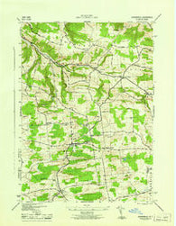 Jordanville New York Historical topographic map, 1:31680 scale, 7.5 X 7.5 Minute, Year 1945