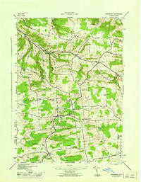 Jordanville New York Historical topographic map, 1:31680 scale, 7.5 X 7.5 Minute, Year 1945