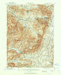 Kaaterskill New York Historical topographic map, 1:62500 scale, 15 X 15 Minute, Year 1892