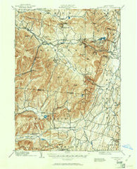 Kaaterskill New York Historical topographic map, 1:62500 scale, 15 X 15 Minute, Year 1892