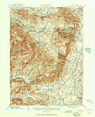 Kaaterskill New York Historical topographic map, 1:62500 scale, 15 X 15 Minute, Year 1892