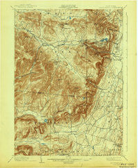 Kaaterskill New York Historical topographic map, 1:62500 scale, 15 X 15 Minute, Year 1903