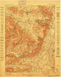 Kaaterskill New York Historical topographic map, 1:62500 scale, 15 X 15 Minute, Year 1899