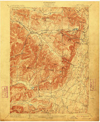 Kaaterskill New York Historical topographic map, 1:62500 scale, 15 X 15 Minute, Year 1903