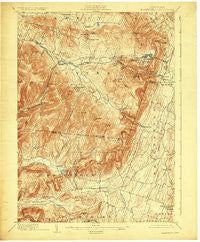 Kaaterskill New York Historical topographic map, 1:62500 scale, 15 X 15 Minute, Year 1903