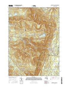 Kaaterskill Clove New York Current topographic map, 1:24000 scale, 7.5 X 7.5 Minute, Year 2016