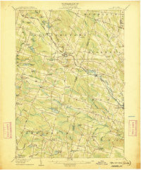 Kasoag New York Historical topographic map, 1:62500 scale, 15 X 15 Minute, Year 1906