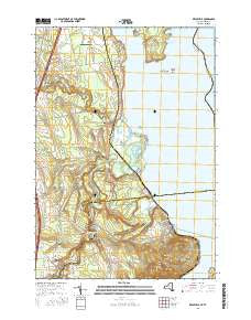 Keeseville New York Current topographic map, 1:24000 scale, 7.5 X 7.5 Minute, Year 2016