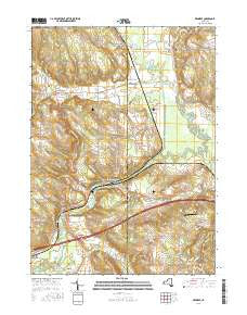 Kennedy New York Current topographic map, 1:24000 scale, 7.5 X 7.5 Minute, Year 2016