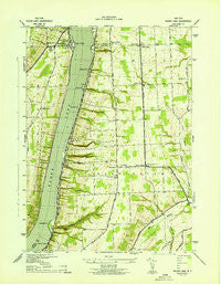 Keuka Lake New York Historical topographic map, 1:31680 scale, 7.5 X 7.5 Minute, Year 1943