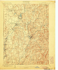 Kinderhook New York Historical topographic map, 1:62500 scale, 15 X 15 Minute, Year 1903