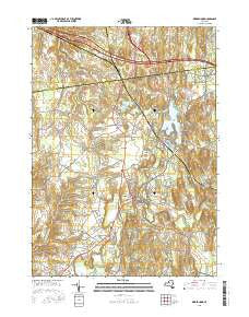 Kinderhook New York Current topographic map, 1:24000 scale, 7.5 X 7.5 Minute, Year 2016