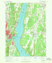 Kingston East New York Historical topographic map, 1:24000 scale, 7.5 X 7.5 Minute, Year 1963