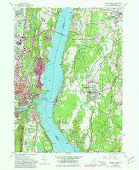 Kingston East New York Historical topographic map, 1:24000 scale, 7.5 X 7.5 Minute, Year 1963