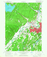 Kingston West New York Historical topographic map, 1:24000 scale, 7.5 X 7.5 Minute, Year 1964