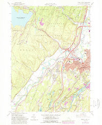 Kingston West New York Historical topographic map, 1:24000 scale, 7.5 X 7.5 Minute, Year 1964