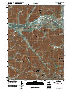Knapp Creek New York Historical topographic map, 1:24000 scale, 7.5 X 7.5 Minute, Year 2010